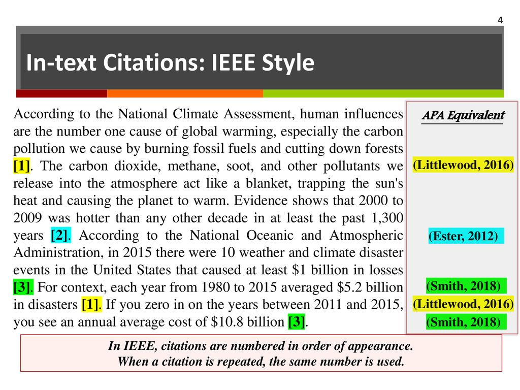 IEEE Referencing and Citations ppt download